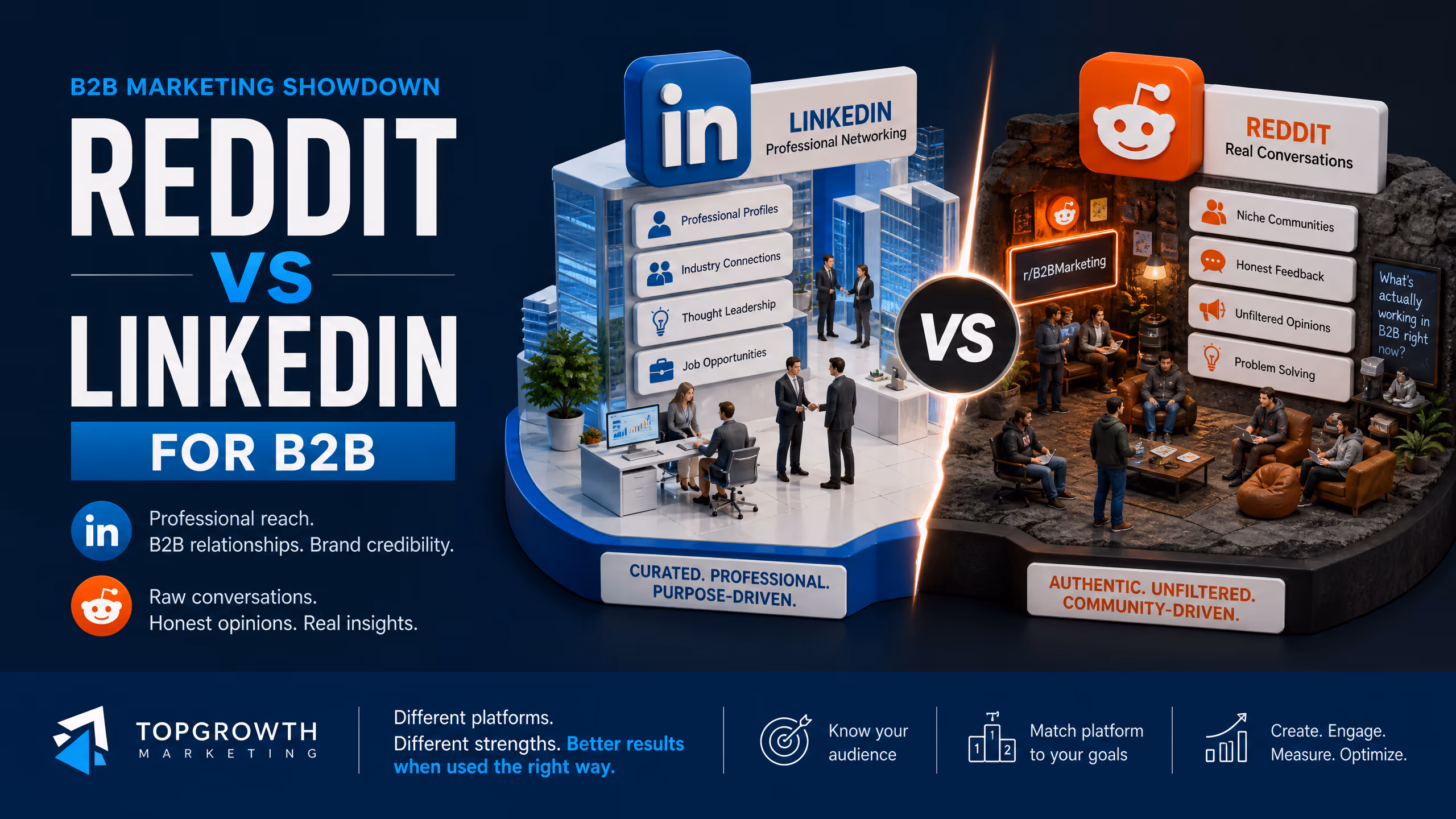 Reddit vs LinkedIn for B2B: which channel should shape trust first? cover illustration